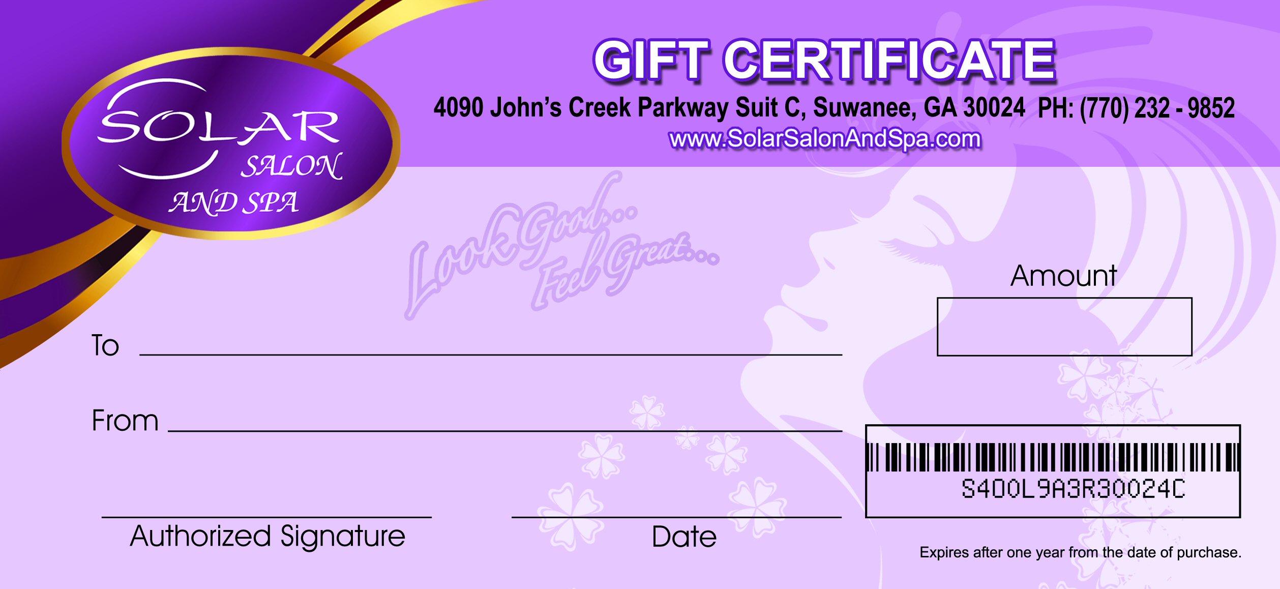 Gift Certificate Image